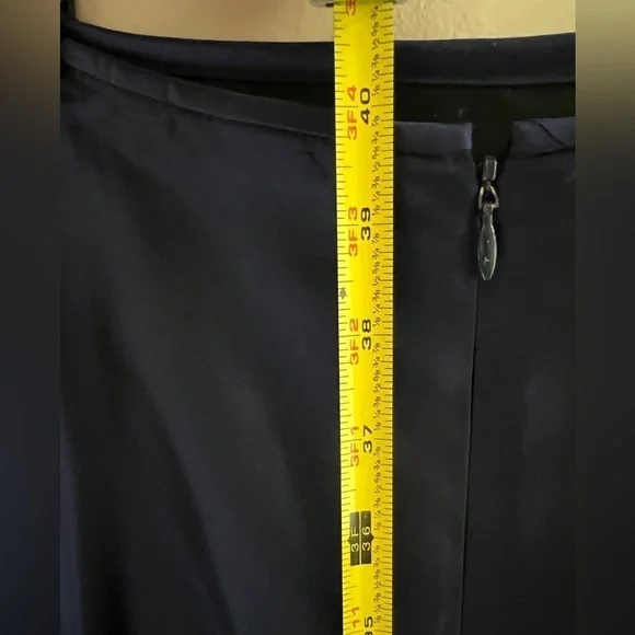 Scott McClintock skirt Homecoming vintage Long A-line maxi Ball Formal blue sz 8 - Picture 7 of 9